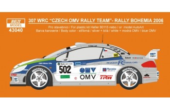 Decal – Peugeot 307 WRC - Bohemia / Deutschland 2006 - Vojtěch 1/43